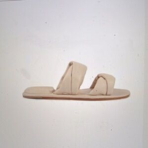 NEW OFFICINE CREATIVE women cybille sandal slides sz 39 flesh beige Italy WOW